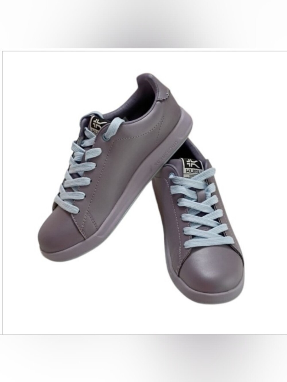 Kuru Womens 9 Sneaker Walking Travel Comfort Lilac Purple Leather Resort Shoes